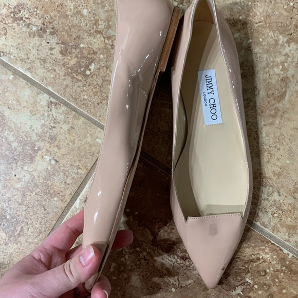 jimmy choo attila patent pointed flat - Picture 9 of 9